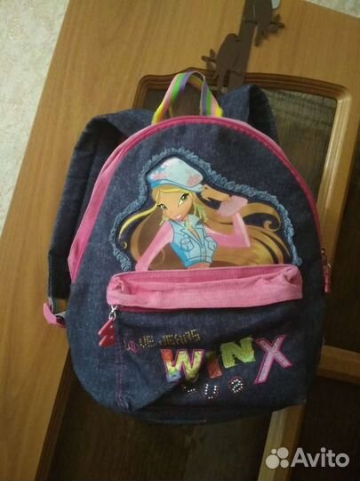 Рюкзак девочке выс 30см джинсов хорош сост