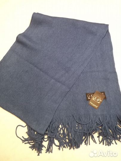 Шарф женский синий новый