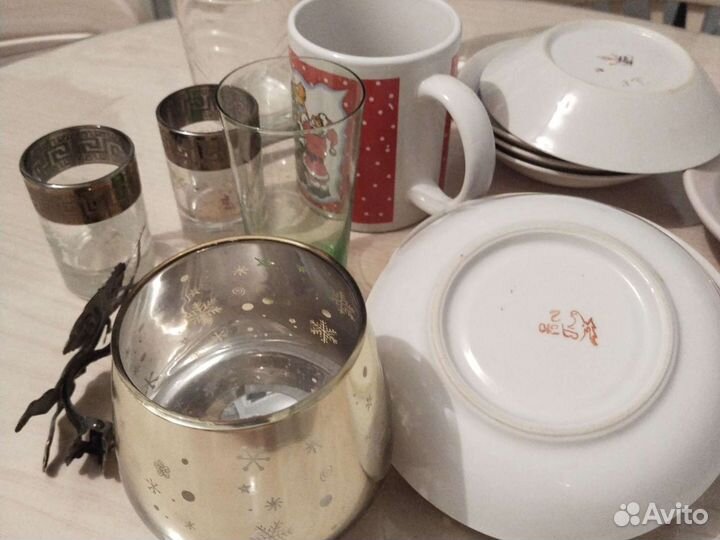 Чашка, блюдце, рюмка, бокал б/у