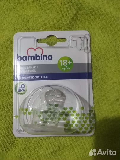 Соска bambino для бутылочки 18+