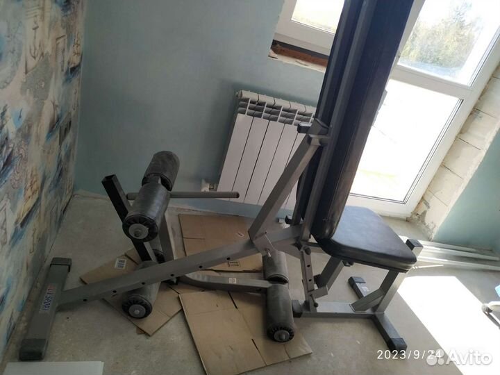 Силовая скамья штанга гантели