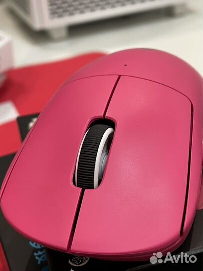 Logitech g pro x superlight pink + глайды