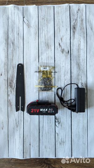 Аккумуляторная цепная пила сучкорез, 2 акб 2 цепи