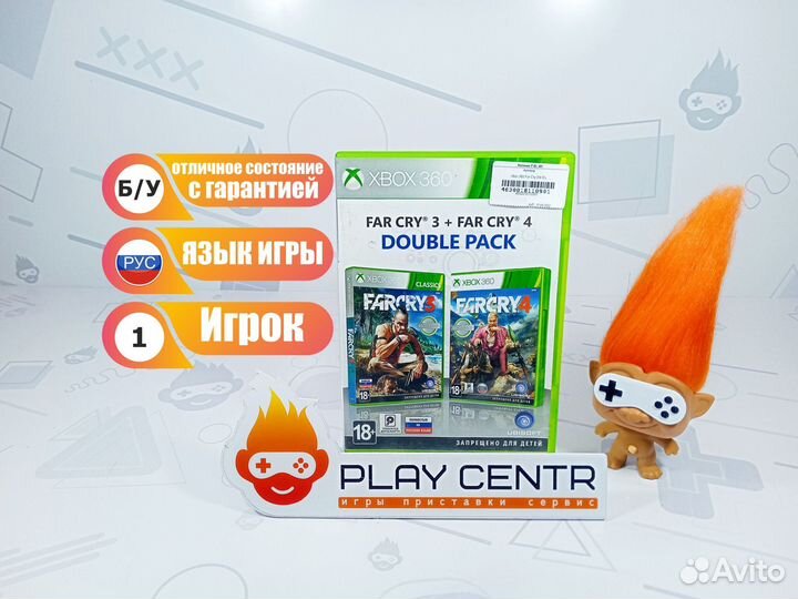 Диск для Xbox 360 Far Cry 3/4 б/у с гарантией