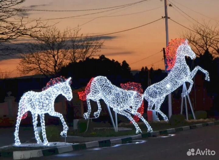 Световые фигуры животных LED