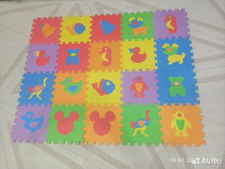 Детский коврик пазл