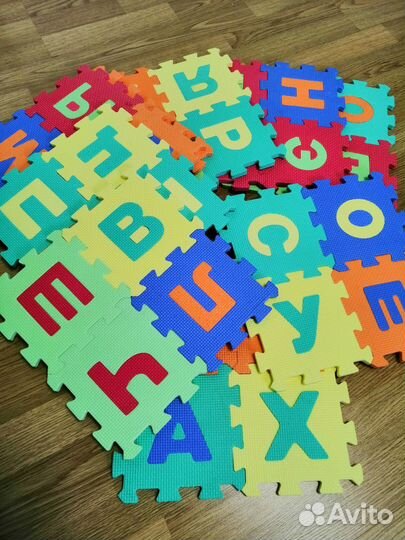 Детский коврик пазл алфавит