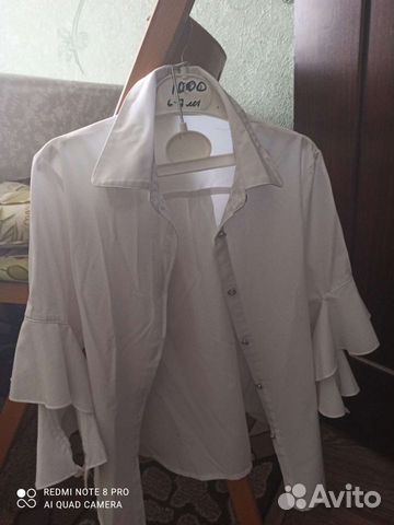 Блузка белая для девочек 140