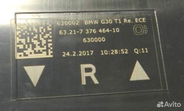 BMW 5 G30 17- светодиодный задний правый фонарь