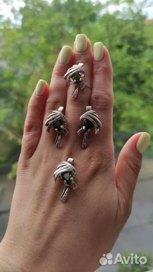 Серебряные серьги