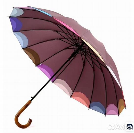 Зонт трость Три Слона L 2100 B 16 сп. полуавтомат