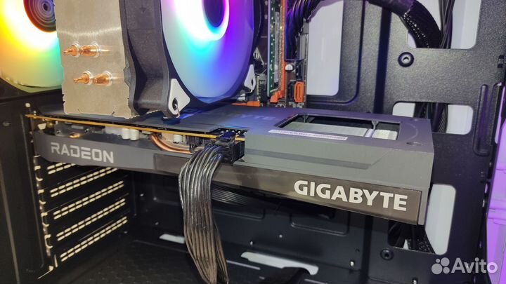 Игровой пк Intel Xeon 2670v3 + RX 6600 8 gb