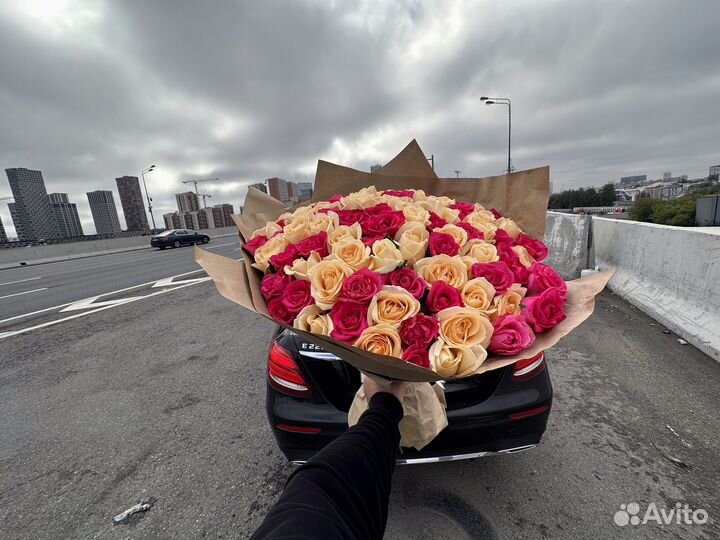 101 роза С Доставкой