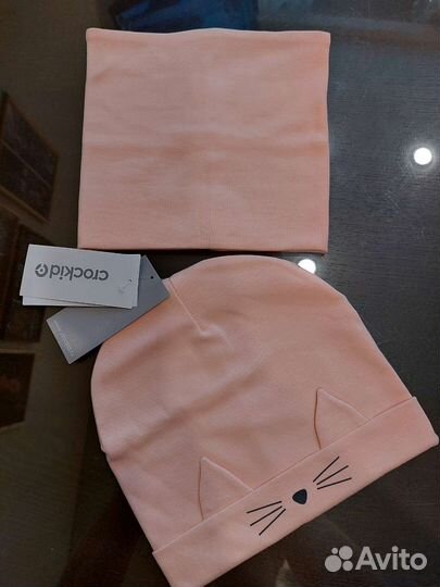 Комплект шапка и снуд для девочки