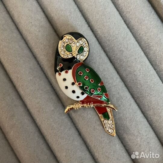 Брошь 2в1 подвеска сова совушка