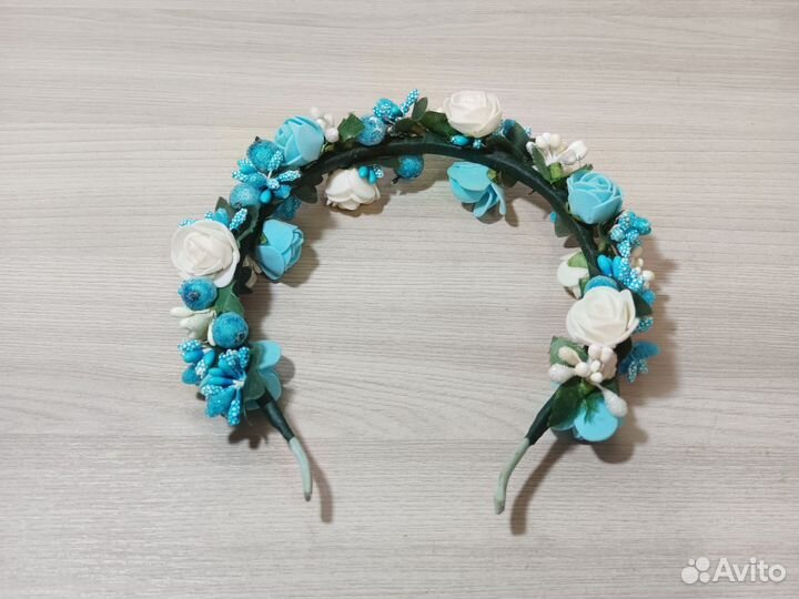 Ободок (венок) на голову из цветов