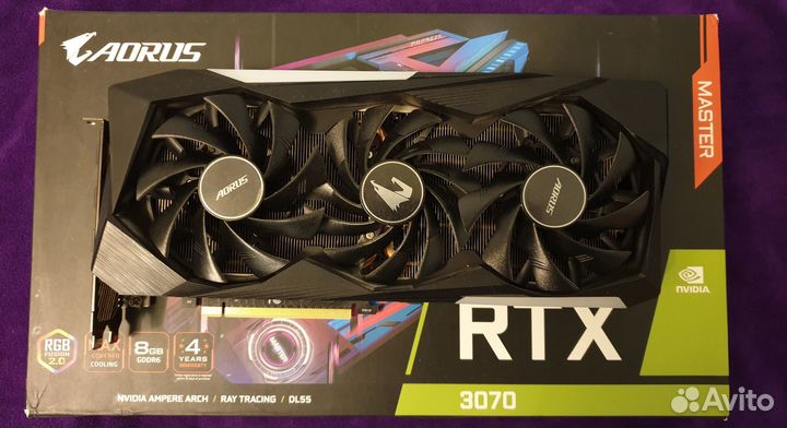 Видеокарта Gigabyte Aorus Master 3070 RTX