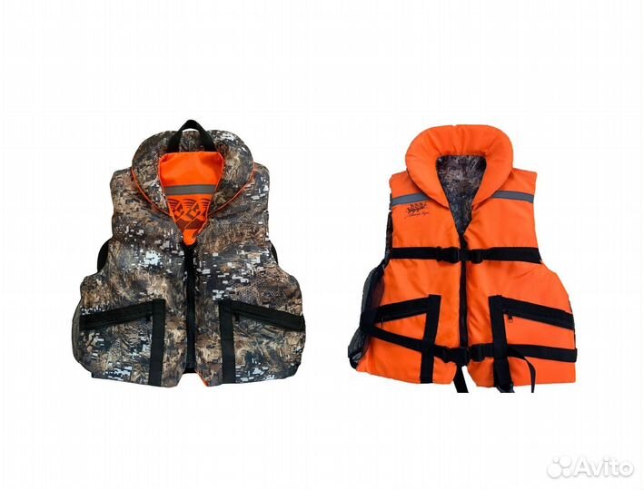 Спасательные жилеты двухсторонние S/M/L новые