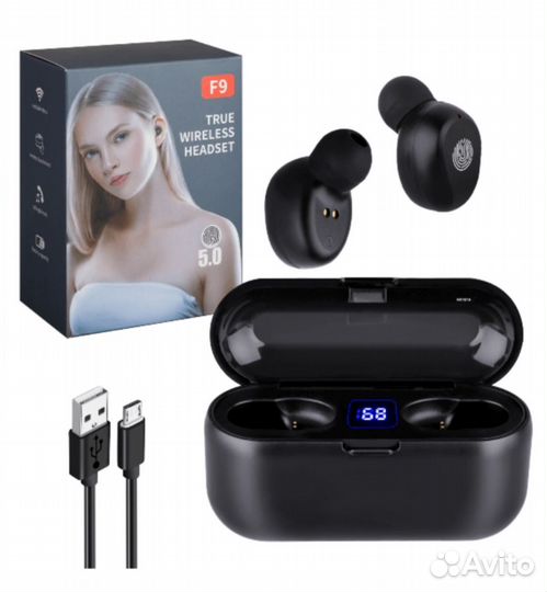 Новые Bluetooth 5.1-F9 Беспроводные Наушники