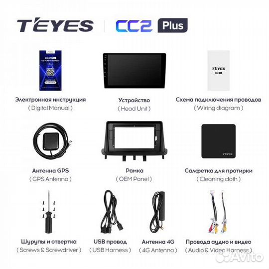 Teyes CC2 Plus 4/32 Renault Megane 3