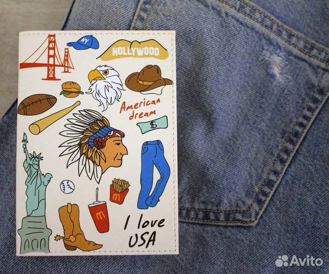 Обложка на паспорт «США»