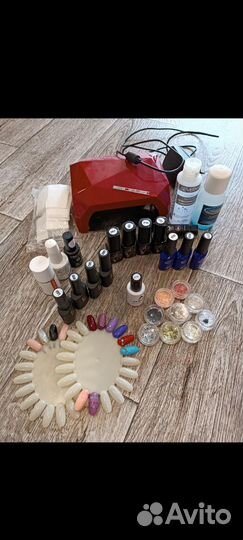 Набор для маникюра с лампой