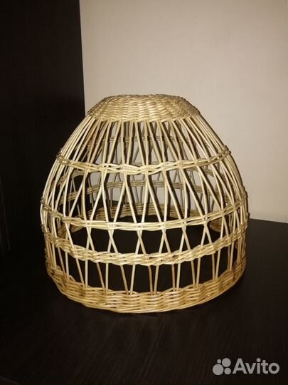 Абажур ручной работы из эко-лозы