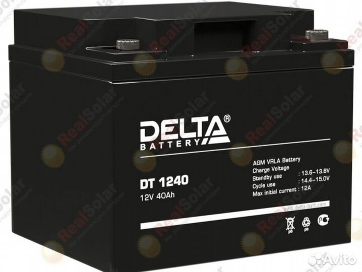 Аккумулятор delta dt 1240