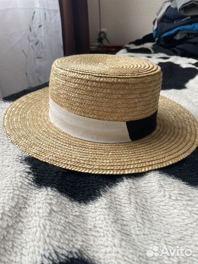 Шляпа женская соломенная