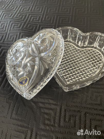 Шкатулка хрусталь винтаж