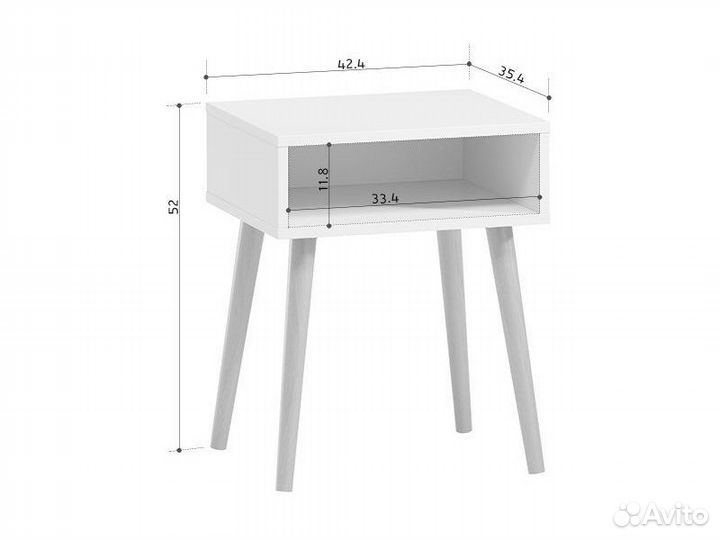 Тумба прикроватная Ивейн-1 Open Latte