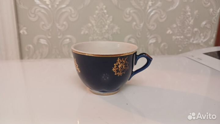 Чашка кофейная кобальт СССР