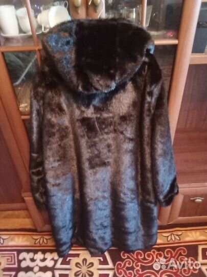 Шуба из эко меха