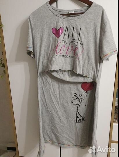 Джинсы для беременных + домашнее платье