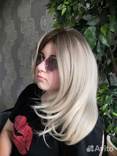 Парик омбре и блонди