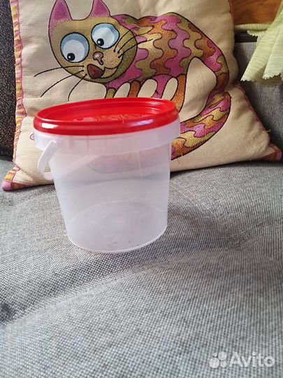 Ведро пластиковое без крышки 1 литр