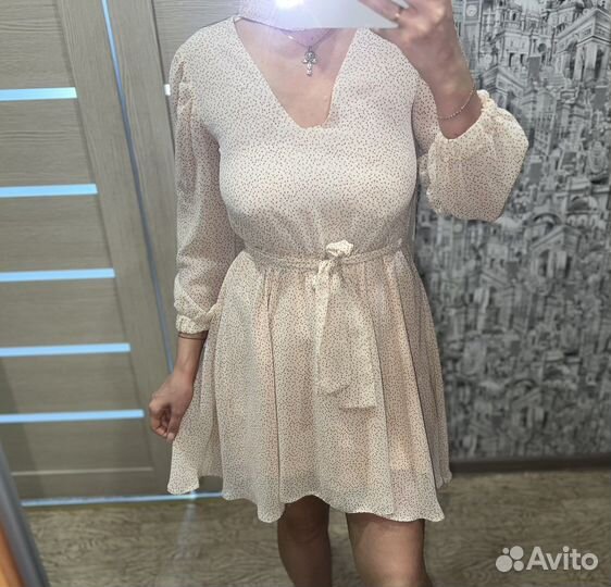 Шифоновое платье мини