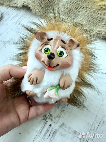 Игрушка ручной работы Ёжик