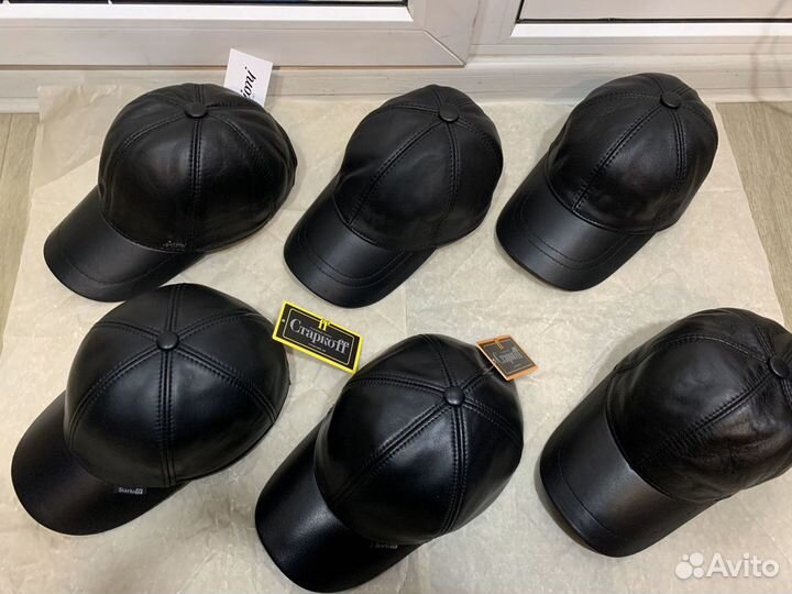 Кожаные Кепки Бейсболки Головные Уборы