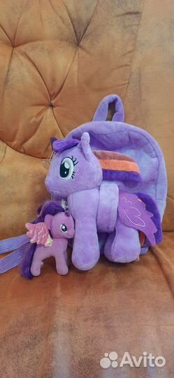 My little pony рюкзак и съемная игрушка