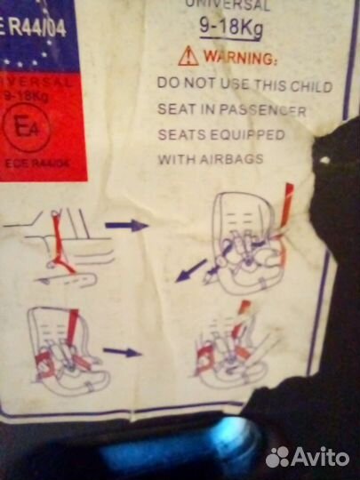 Детское автокресло 9 до 36 кг