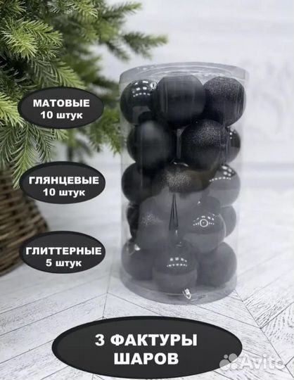 Шары на елку новогодние/елочные шарики