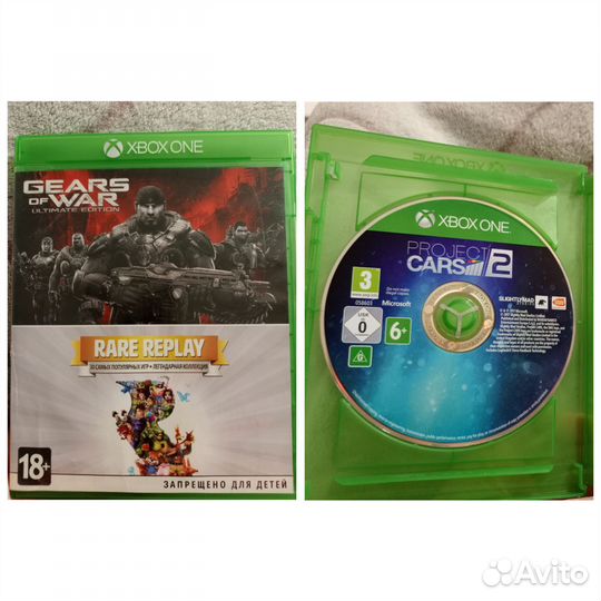 Диск Project cars2 и Gears of war для xbox one