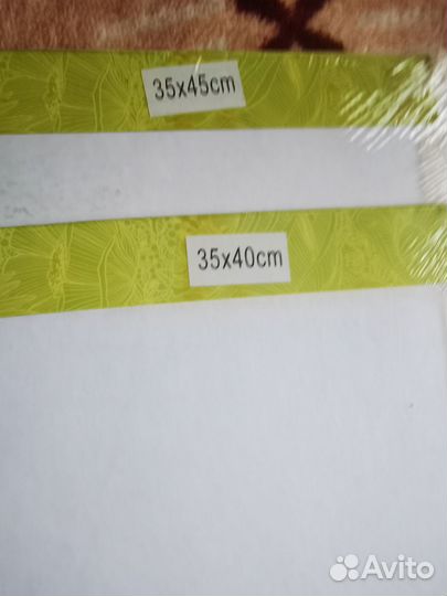 Холст грунтованный на картоне