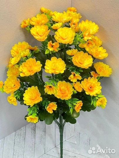 Искусственные цветы хризантемы