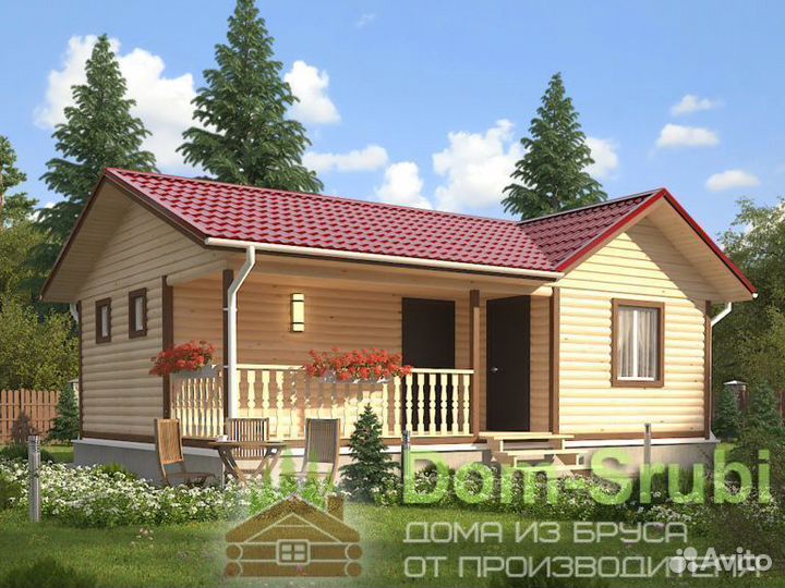 Гороховец. Хорошая надёжная Баня из бруса Б-17 9х6