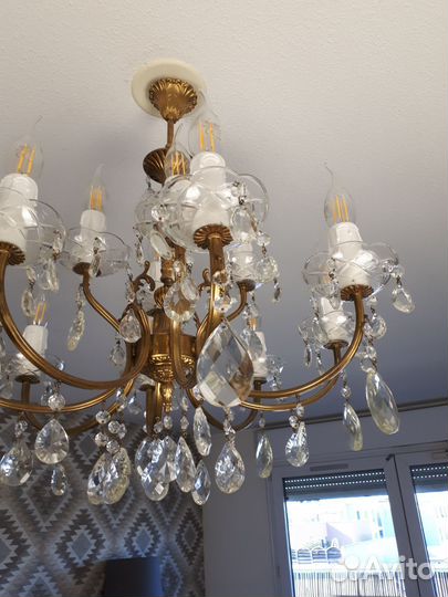 Люстра хрустальная старинная, Франция