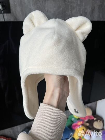 Шапка с ушками детская 48-50