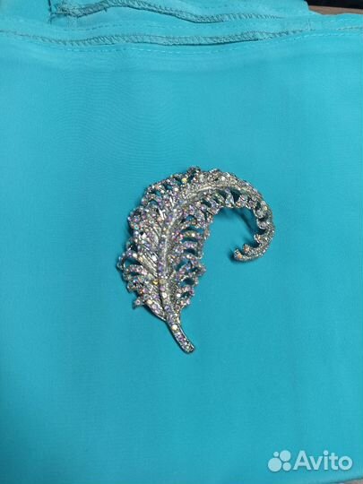 Брошь винтаж листок ветвь винтажная