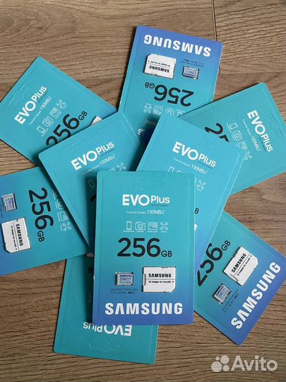 Новая Карта памяти MicroSD Samsung 256 GB EVO plus